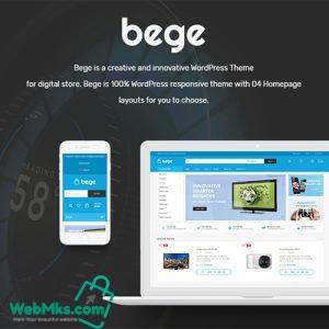 Bege – Responsive WooCommerce WordPress Theme
