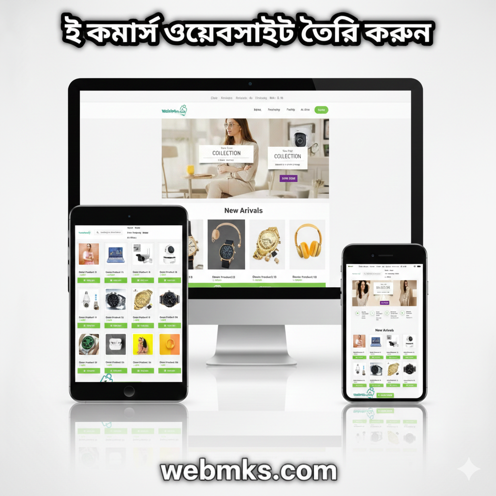 Digital E-commerce website design laravel